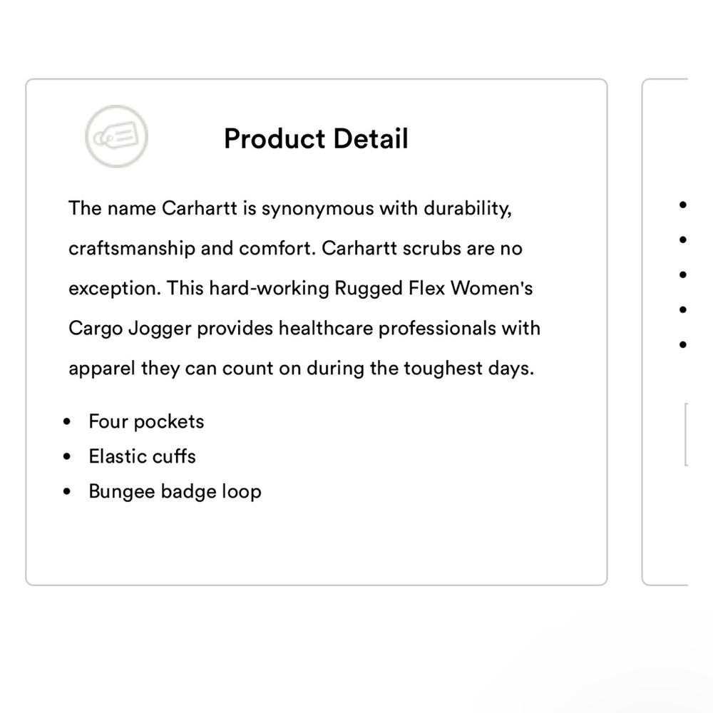 Carhartt Rugged Flex Slim Leg Scrub Pant Grey - Picture 5 of 8